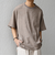 SHIPS any:〈洗濯機可能〉FUTURE LINEN CANVAS リネンライク デザイン リブ ポケット Tシャツ◆