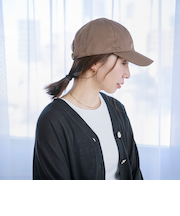 《予約》quaranciel:〈UVカット/接触冷感/撥水加工/手洗い可能〉ラスター キャップ