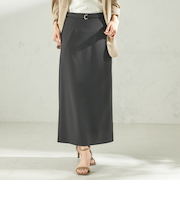 《予約》堀田茜×SHIPS:〈手洗い可能〉ベルト 付き ジョーゼット スカート