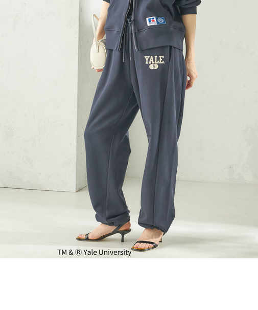 RUSSELL ATHLETIC:〈洗濯機可能〉YALE CURVE PANTS