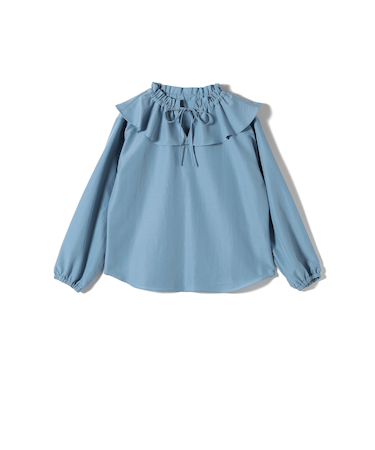 SHIPS Colors:〈洗濯機可能〉AIRTUM フリルカラー ブラウス