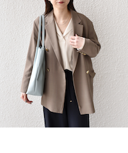 SHIPS Colors:〈手洗い可能〉メタルボタン ダブルブレスト ジャケット