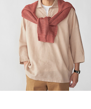 SHIPS: リネン 7スリーブ カプリシャツ