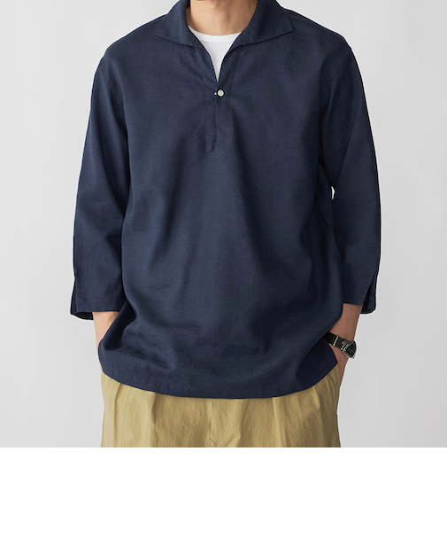 SHIPS: リネン 7スリーブ カプリシャツ