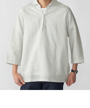 SHIPS: リネン 7スリーブ カプリシャツ