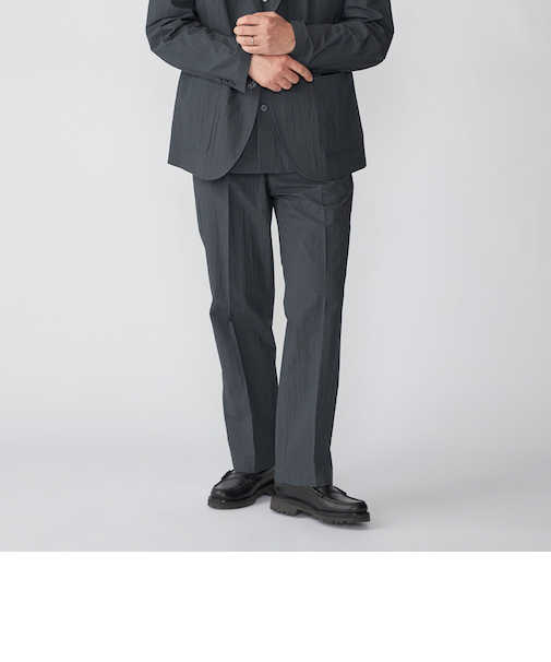 SHIPS:〈洗濯機可能〉CO+ ノープリーツ パンツ(セットアップ対応)