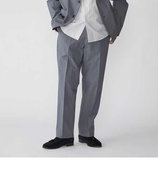 SHIPS:〈洗濯機可能〉CO+ ノープリーツ パンツ(セットアップ対応)