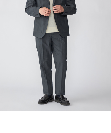 SHIPS:〈洗濯機可能〉CO+ 1プリーツ パンツ(セットアップ対応)