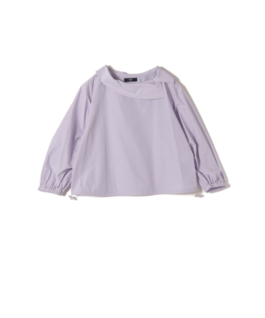 《予約》SHIPS Colors:〈洗濯機可能〉ロールカラー ストライプ ブラウス2◆