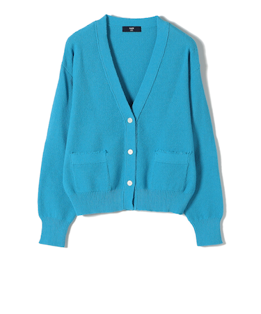 《予約》SHIPS Colors:〈手洗い可能〉ペーパー ライク フリンジ ポケット カーディガン◆