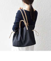 《予約》SHIPS any: 2WAY バイカラー A4 ドロスト トート バッグ