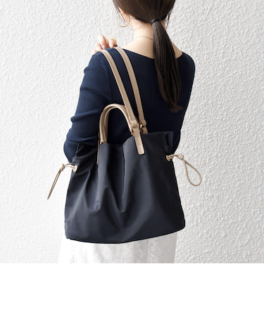 《予約》SHIPS any: 2WAY バイカラー A4 ドロスト トート バッグ