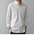 SHIPS any:〈洗濯機可能〉コットン/リネン 7分袖 ポケット レギュラー シャツ 26SS◆