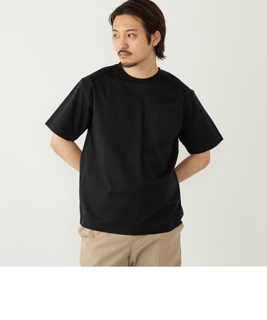 《予約》SHIPS Colors:〈抗菌防臭・UVカット〉シルケット コットン クルーネック T◆