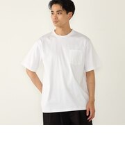 SHIPS Colors:〈抗菌防臭・接触冷感・UVカット〉シルケット コットン クルーネック T◇
