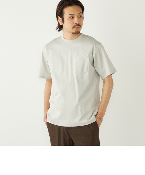 《予約》SHIPS Colors:〈抗菌防臭・UVカット〉シルケット コットン クルーネック T◆