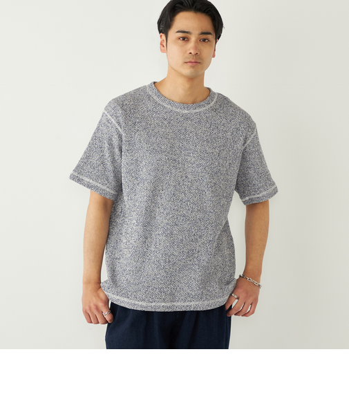 《予約》SHIPS Colors:ローゲージ カノコ Tシャツ◆