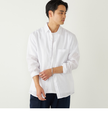 SHIPS Colors:ラミー 100% シャツ