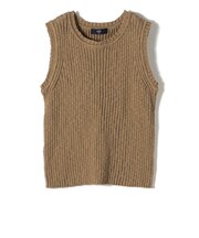 《予約》SHIPS Colors:〈手洗い可能〉スラブ ニット タンクトップ◆