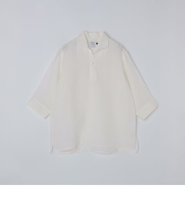 《予約》SHIPS Colors:ユーロリネン カプリ シャツ◆