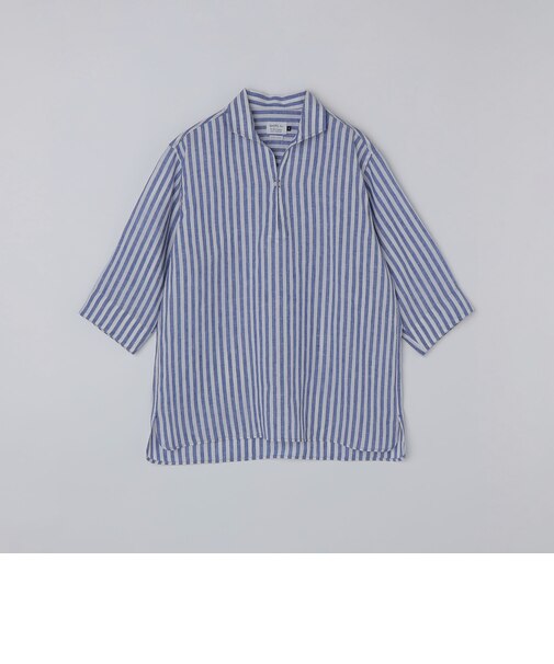 《予約》SHIPS Colors:ユーロリネン カプリ シャツ◆