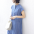 《予約》【WEB限定】〈手洗い可能〉ストライプ サイド タック ワンピース