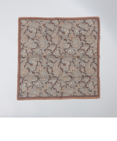 Vincenzo Miozza: コットン リネン ペイズリー スカーフ