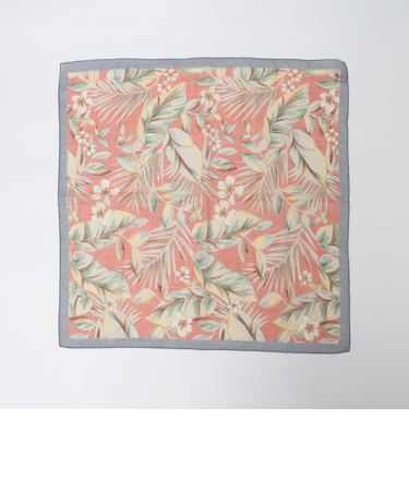 Vincenzo Miozza: コットン リネン リーフ バンダナ