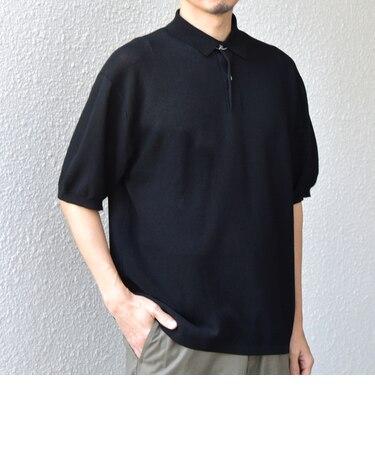 SHIPS any:〈手洗い可能〉TEXBRID(R) ドライタッチ サマー ニット ポロシャツ◆