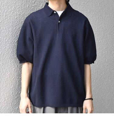 SHIPS any:〈手洗い可能〉TEXBRID(R) ドライタッチ サマー ニット ポロシャツ◆