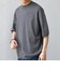 SHIPS any:〈手洗い可能〉ハイゲージ リネン ミックス サマーニット モックネック Tシャツ 26SS◆