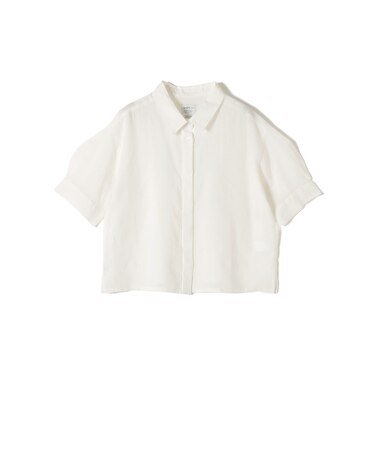 《予約》SHIPS Colors:〈洗濯機可能〉ユーロリネン ボクシー パフスリーブ シャツ◆