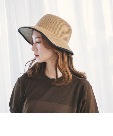 《予約》quaranciel:〈手洗い可能〉パイピング ハット