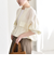 《予約》quaranciel:〈手洗い可能〉リネン ミックス ノーカラー ドロスト ブルゾン