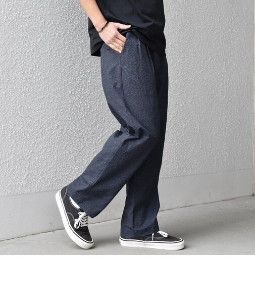 SHIPS any:〈撥水/軽量/ストレッチ〉SOLOTEX(R) シアサッカー セミワイド イージーパンツ(セットアップ対応)26SS◆