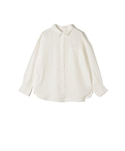 《予約》SHIPS Colors:〈洗濯機可能〉ユーロリネン 2WAY ロングスリーブ シャツ◆