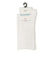 BLEUFORET:ソリッド カラー ベルベット ソックス
