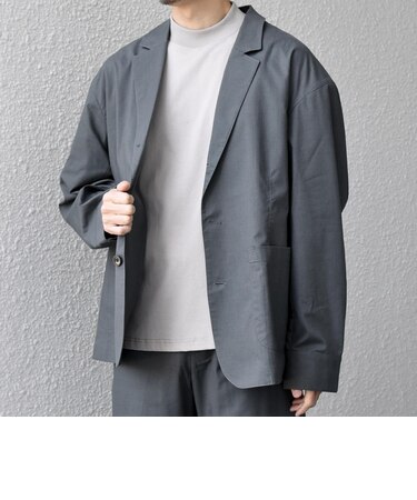 【WEB限定】SHIPS any: ハイブリッドリネン リラックス テーラード ジャケット (セットアップ対応)26SS◆