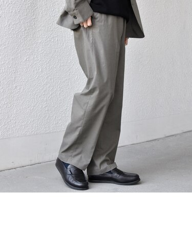 【WEB限定】SHIPS any: ハイブリッド リネン イージーパンツ (セットアップ対応)26SS◆