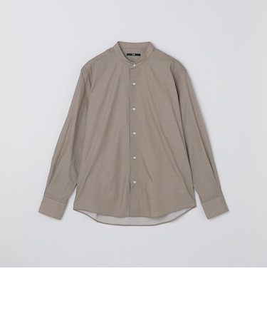 SHIPS: プリント バンド カラー シャツ