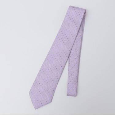 SHIPS Colors:日本製 シルク 小紋柄 ネクタイ