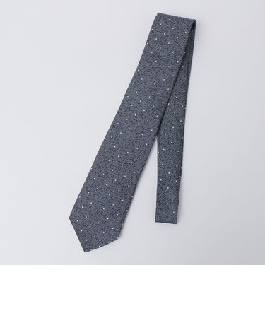 SHIPS Colors:日本製 シルク ドット柄 ネクタイ