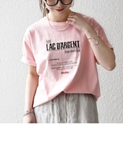 《予約》【SHIPS any別注】La Hutte:〈洗濯機可能〉デザイン ロゴ プリント TEE 26SS