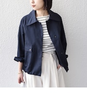 SHIPS Colors:〈手洗い可能〉TC シャンブレー ブルゾン