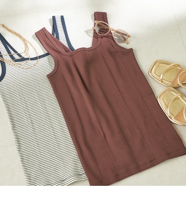 《予約》【SHIPS別注】miller: 2パック 2WAY タンクトップ