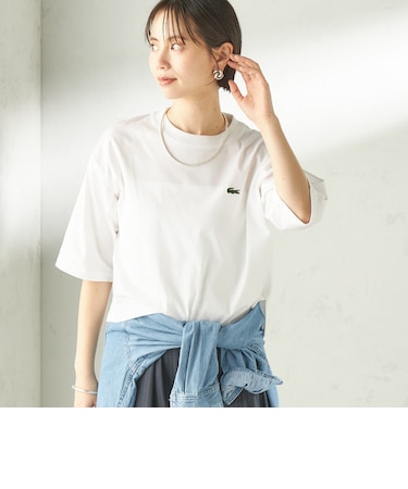《予約》【SHIPS別注】LACOSTE:〈手洗い可能〉五分袖 TEE