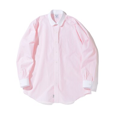 Southwick: コットン ボールド ストライプ ラウンド カラー シャツ