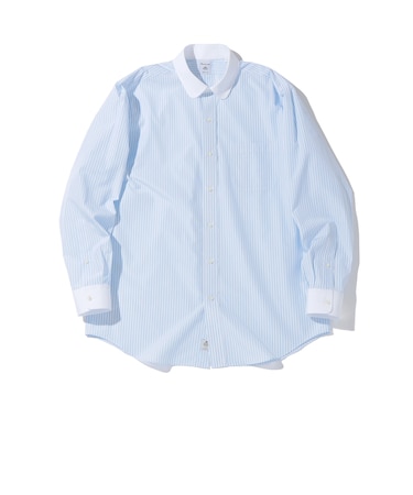 Southwick: コットン ボールド ストライプ ラウンド カラー シャツ