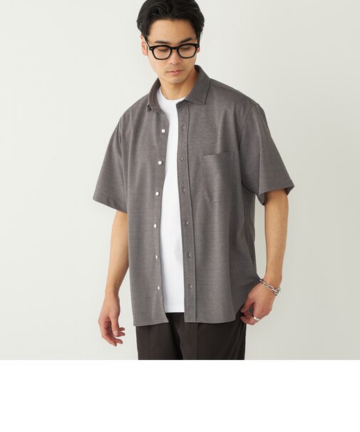 《予約》SHIPS Colors:〈吸水速乾・洗濯機可能〉シアー カノコ ショートスリーブ シャツ◆