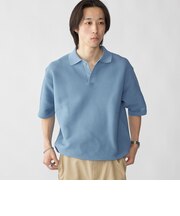 City Ambient Products: ポリエステル メッシュ ニット ショートスリーブ ポロ